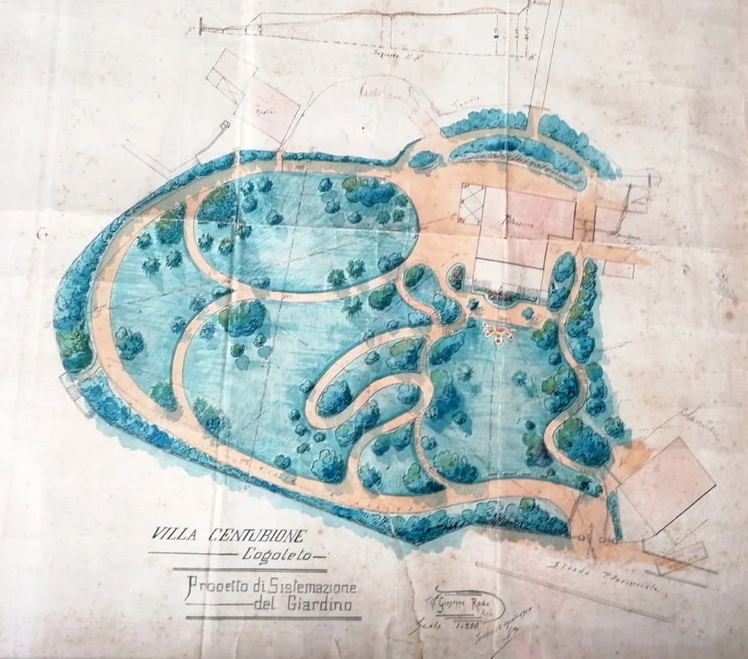 La planimetria storica del parco